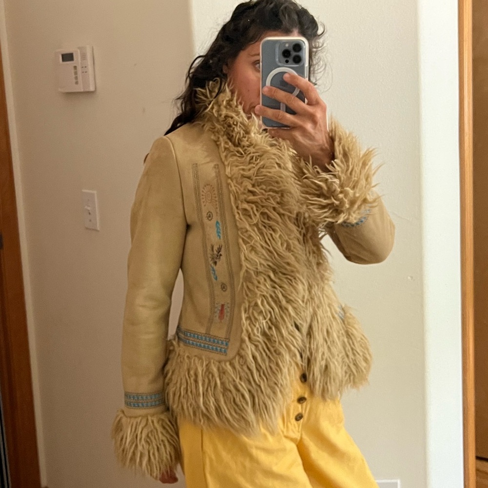 UO Suede & Fur Jacket medium